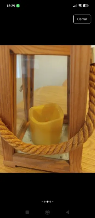 Faroles decorativos con luz