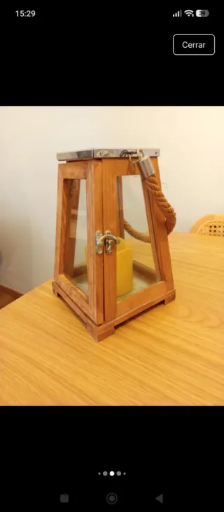 Faroles decorativos con luz