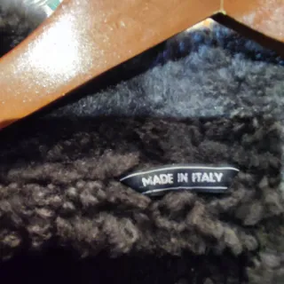 Chaquetón piel verde oscuro