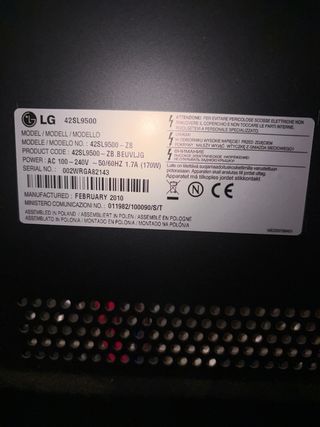 Televisión LG 42 (107 cm)