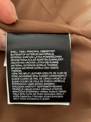 Chaqueta de ante marrón mujer