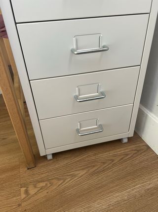 Cajonera Ikea Helmer Blanca Metal