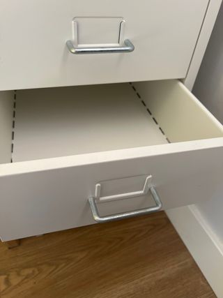 Cajonera Ikea Helmer Blanca Metal