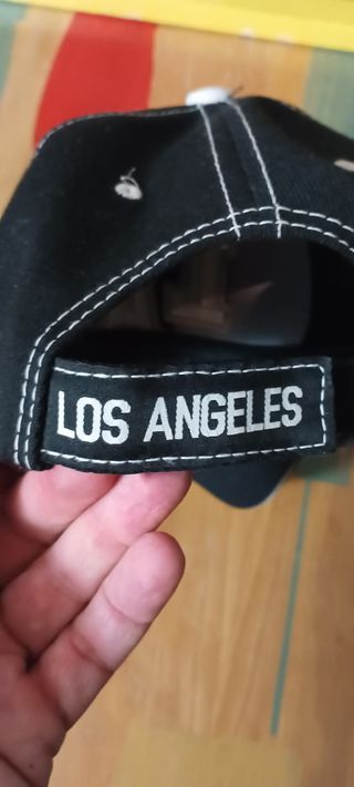 Gorra LA Los Angeles Negra Ajustable