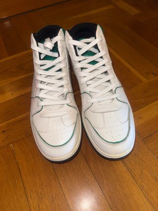 Zapatillas Zara Talla 41 Blancas y Verdes