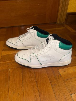 Zapatillas Zara Talla 41 Blancas y Verdes