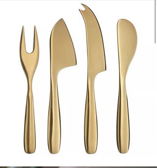Set 4 Cuchillos para Queso IKEA TILLAGD Dorado