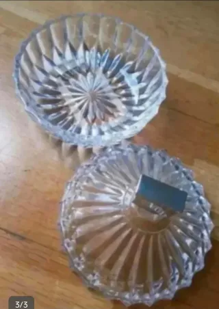Bombonera de cristal tallado