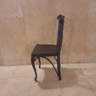 6 Sillas Estilo Vienes Madera Oscura