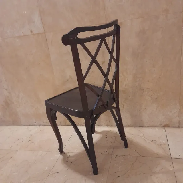 6 Sillas Estilo Vienes Madera Oscura