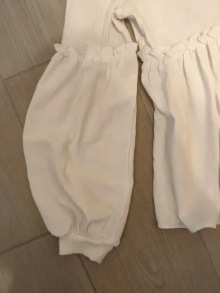 Blusa premamá blanca manga abullonada