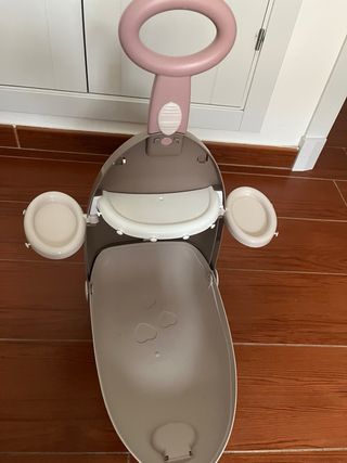 Carro 2 en 1, cuna y trona para muñecos