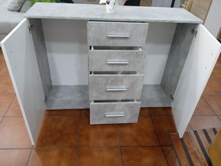 OFERTON DE COMODA APARADOR 2 PUERTAS 4 CAJONES