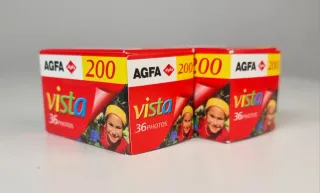 AGFA VISTA Lote 2 carretes 36 fotos (35 mm) NUEVOS