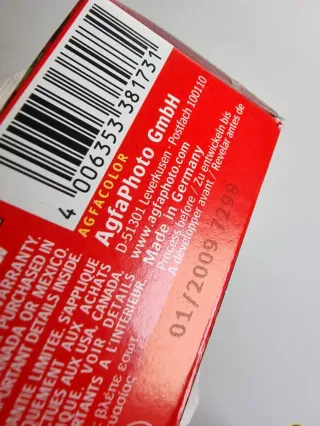 AGFA VISTA Lote 2 carretes 36 fotos (35 mm) NUEVOS