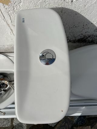 Inodoro WC porcelana blanco