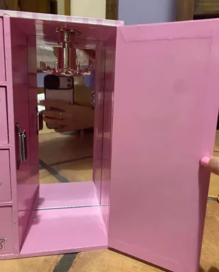 Armario joyero infantil rosa