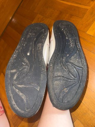 Zapatillas Zara Talla 41 Blancas Rojas