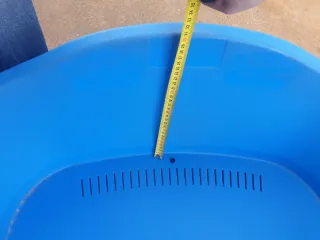 Cama para perro grande azul