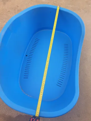 Cama para perro grande azul