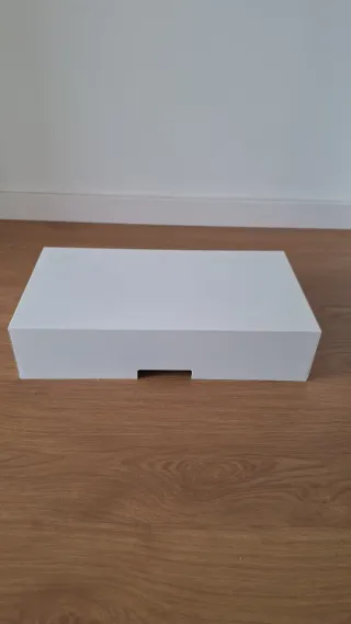 Soporte Monitor IKEA ELLOWEN Cajón Blanco/Madera