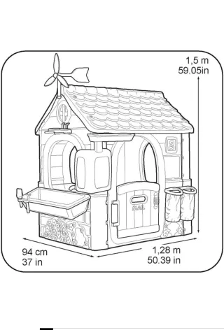 Casita de jardín infantil