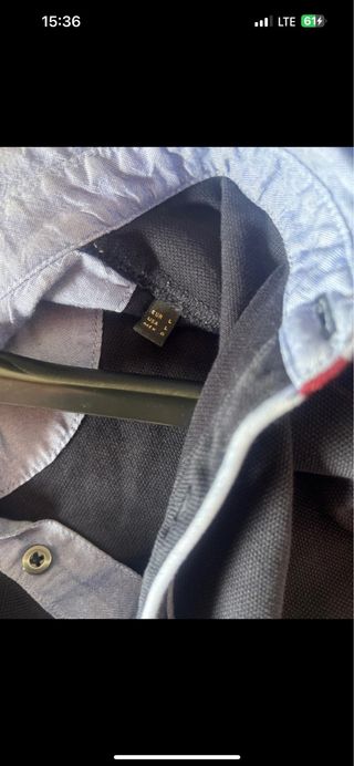 Camisa Polo Massimo Dutti Azul Talla M