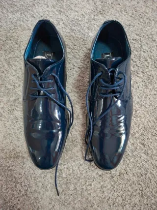 Scarpe Lichi vernice blu uomo 39