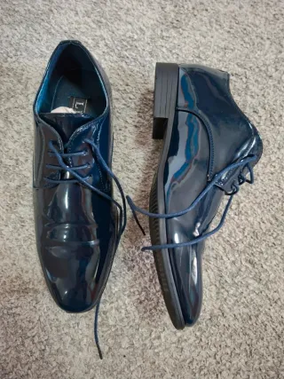 Scarpe Lichi vernice blu uomo 39