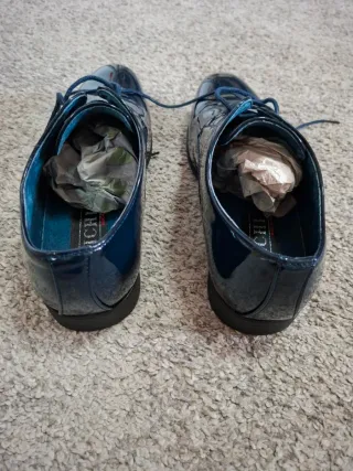 Scarpe Lichi vernice blu uomo 39