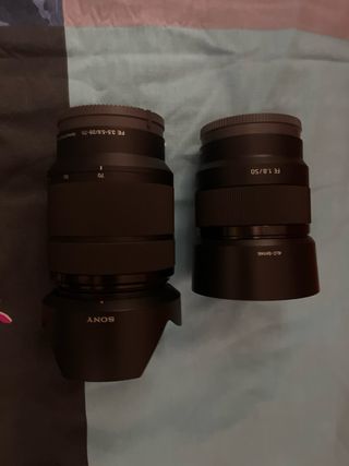 Objetivos Sony 28-70mm f/3.5-5.6 y fijo 50mm f/1.8