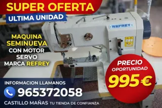 Máquina de coser Refrey triple arrastre