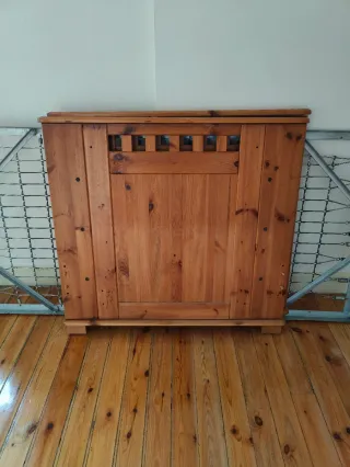 Cama de madera 90 cm