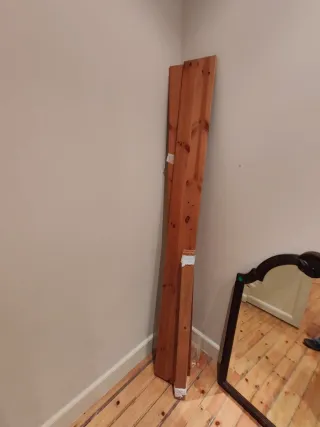 Cama de madera 90 cm