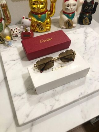 Cartier C Décor Brown – Gafas de sol originales