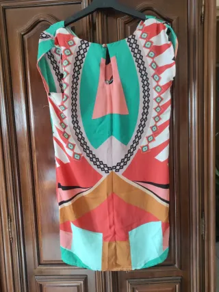 Vestido estampado mujer
