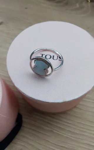 Anillo Tous Oso Nácar Plata