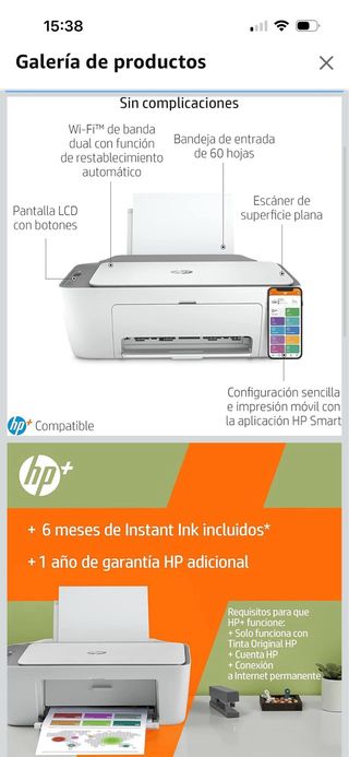 Impresora HP DeskJet 2720e