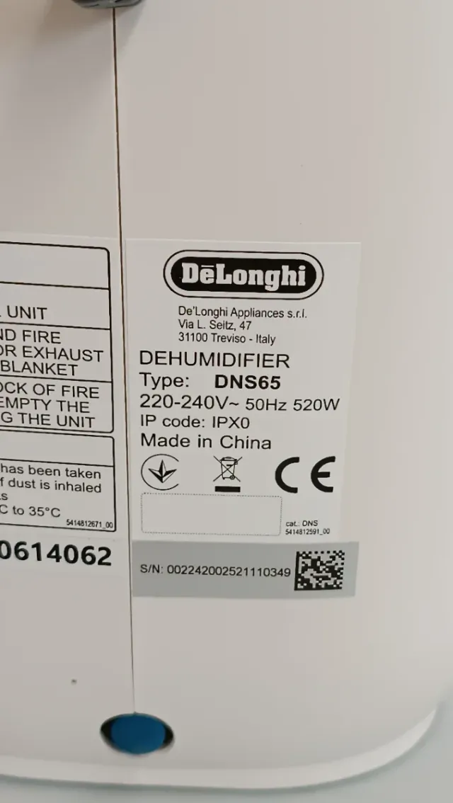 Deumidificatore DeLonghi Ariadry Light W18Y0994