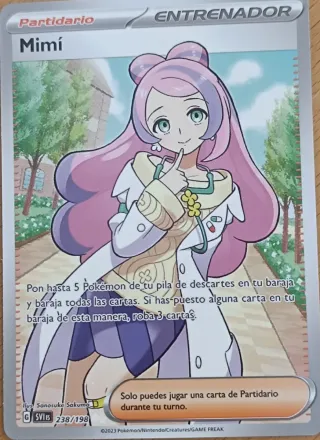 Carta Pokémon Full Art Mimí Entrenador