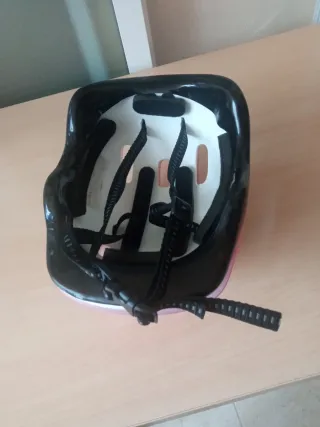 Casco Bicicleta Infantil Rosa Flores