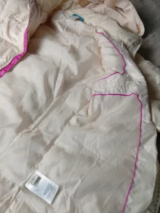 Adidas Cream Puffer Jacket - Real Down - Size M