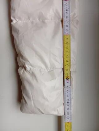 Adidas Cream Puffer Jacket - Real Down - Size M