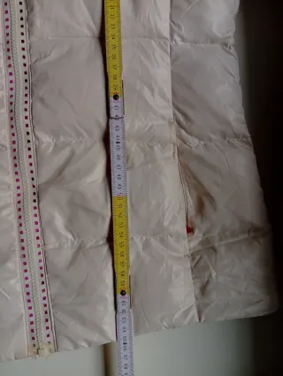 Adidas Cream Puffer Jacket - Real Down - Size M