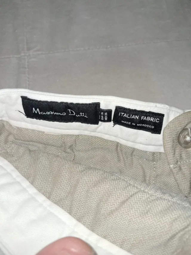 Pantalón hombre blanco  talla 46