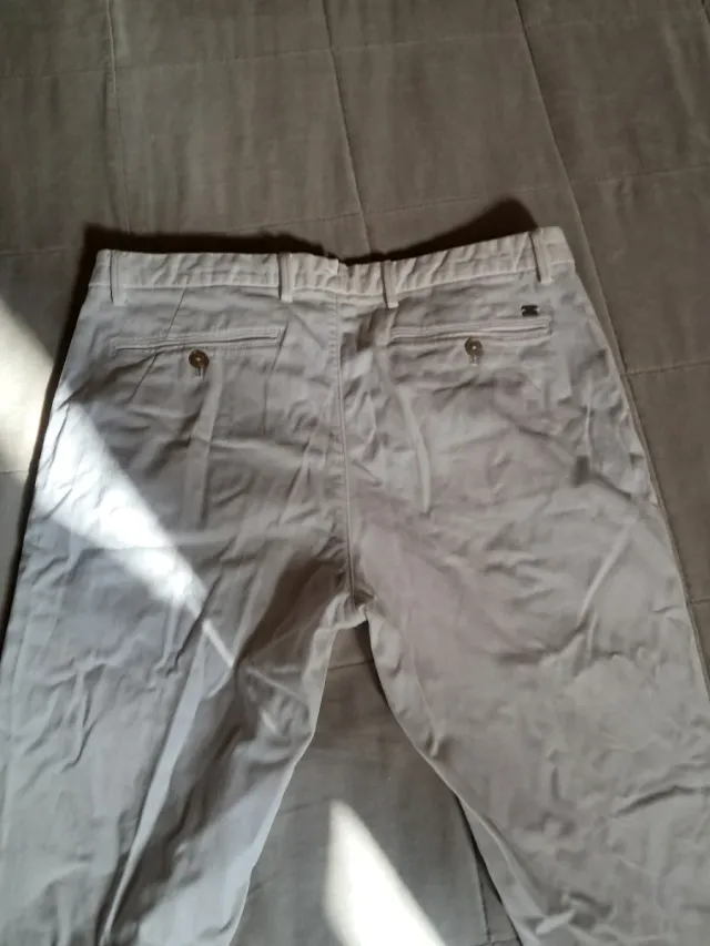 Pantalón hombre blanco  talla 46