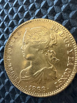 10 Escudos Isabel II 1866