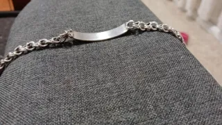 Pulsera No me olvides de plata
