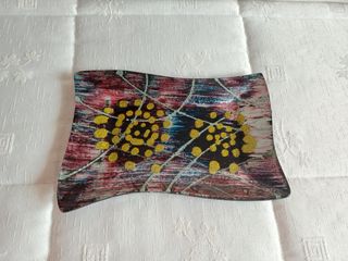 Bandeja decorativa cristal