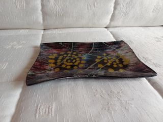 Bandeja decorativa cristal